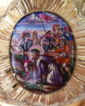 Solid silver gilt antique Augsburg Chalice.